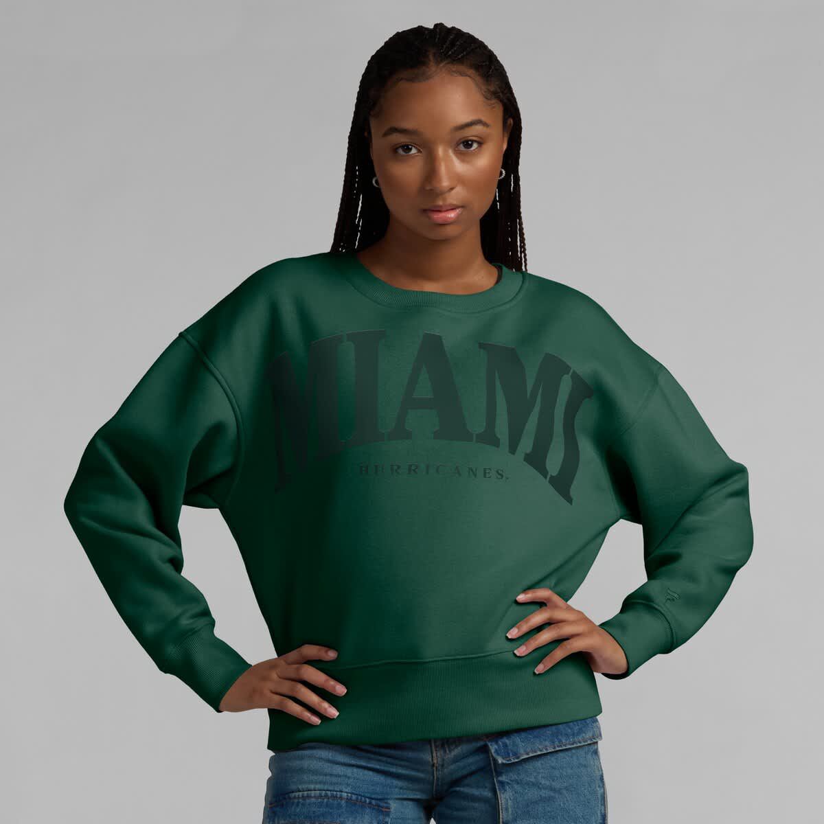 Miami (FL) Hurricanes NCAA Fanatics Miami Hurricanes Supersoft Flow Fleece Pullover Sweatshirt
