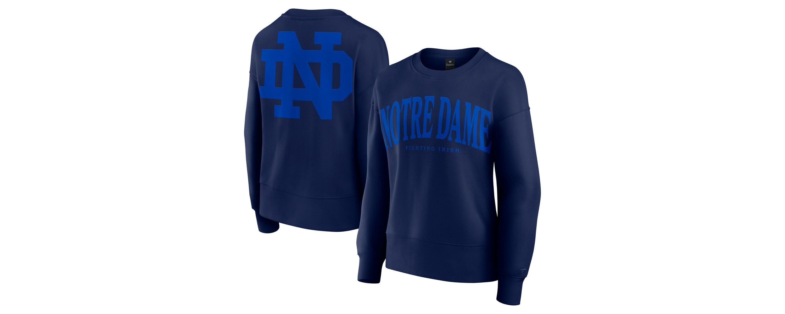 NCAA Fanatics Notre Dame Fighting Irish Supersoft Flow Fleece Pullover Sweatshirt