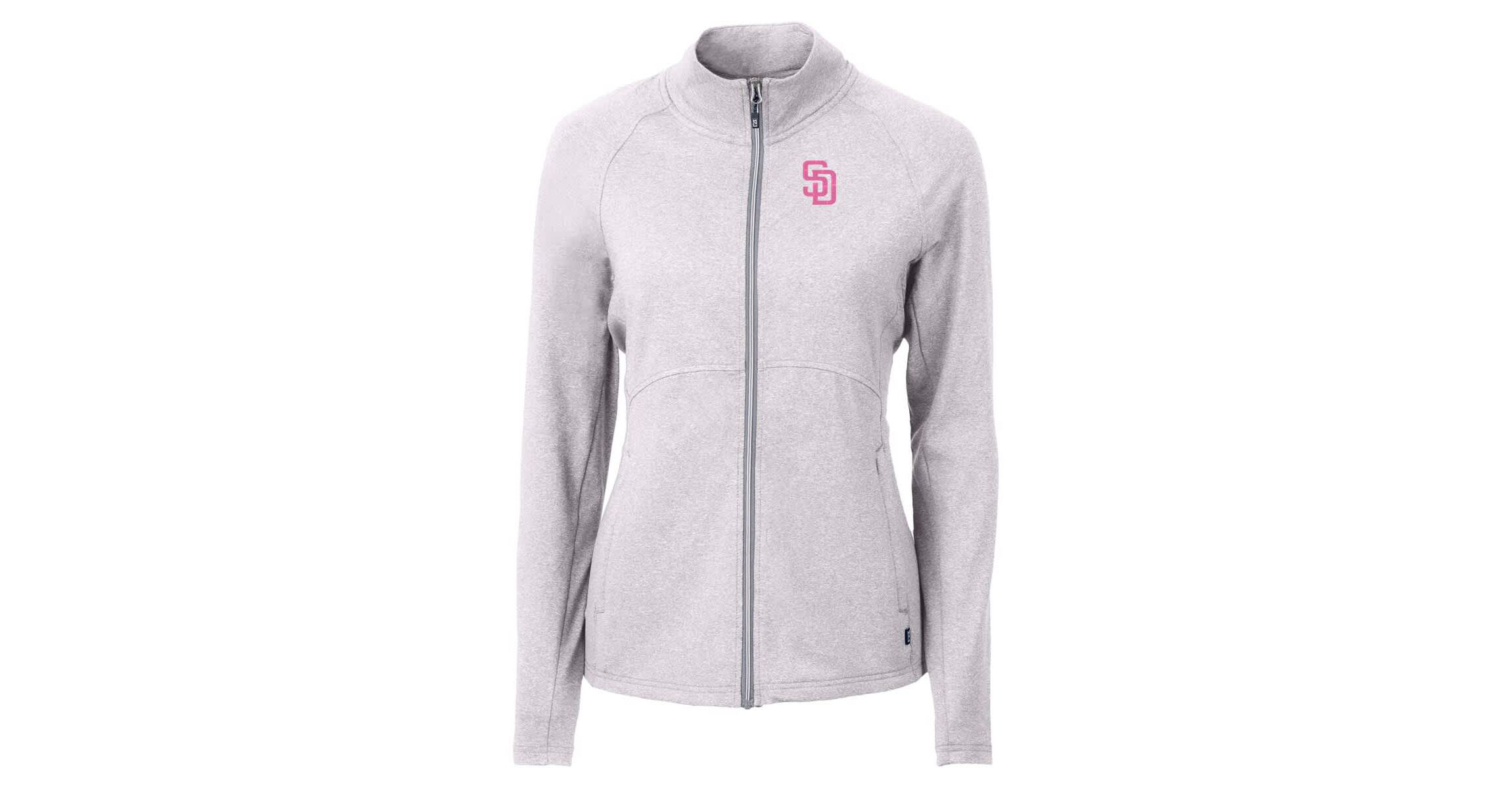 MLB Heather San Diego Padres City Connect Adapt Eco Knit Recycled Full-Zip Jacket
