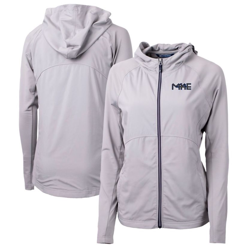 MLB Milwaukee Brewers City Connect Adapt Eco Knit Hybrid Recycled Full-Zip Hoodie