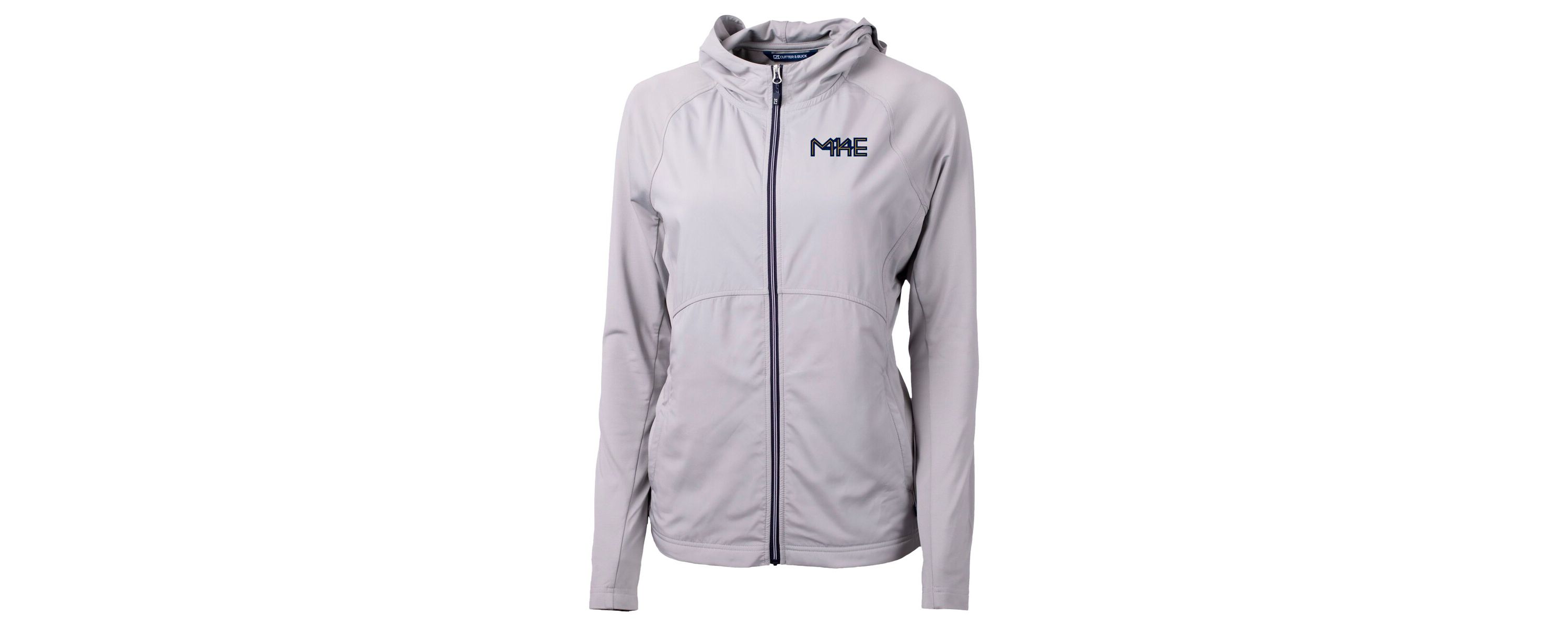 MLB Milwaukee Brewers City Connect Adapt Eco Knit Hybrid Recycled Full-Zip Hoodie
