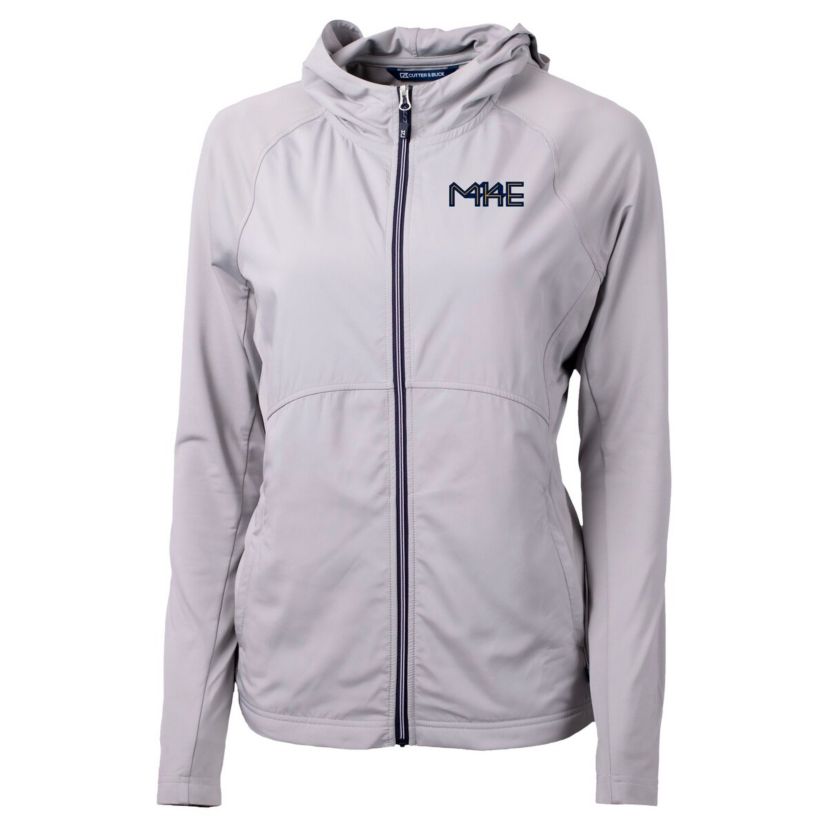 MLB Milwaukee Brewers City Connect Adapt Eco Knit Hybrid Recycled Full-Zip Hoodie