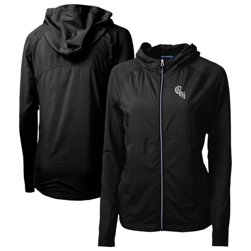 Chicago White Sox MLB Chicago Sox City Connect Adapt Eco Knit Hybrid Recycled Full-Zip Hoodie
