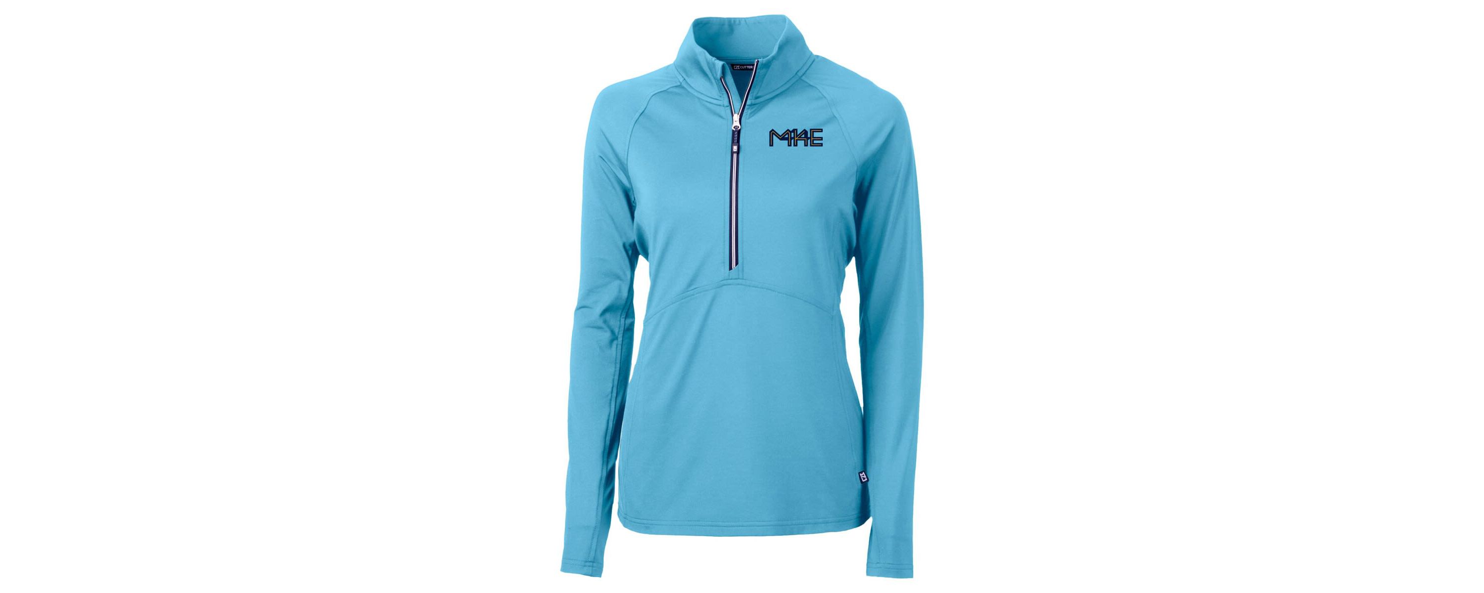 MLB Powder Milwaukee Brewers City Connect Adapt Eco Knit Recycled Half-Zip Pullover Top