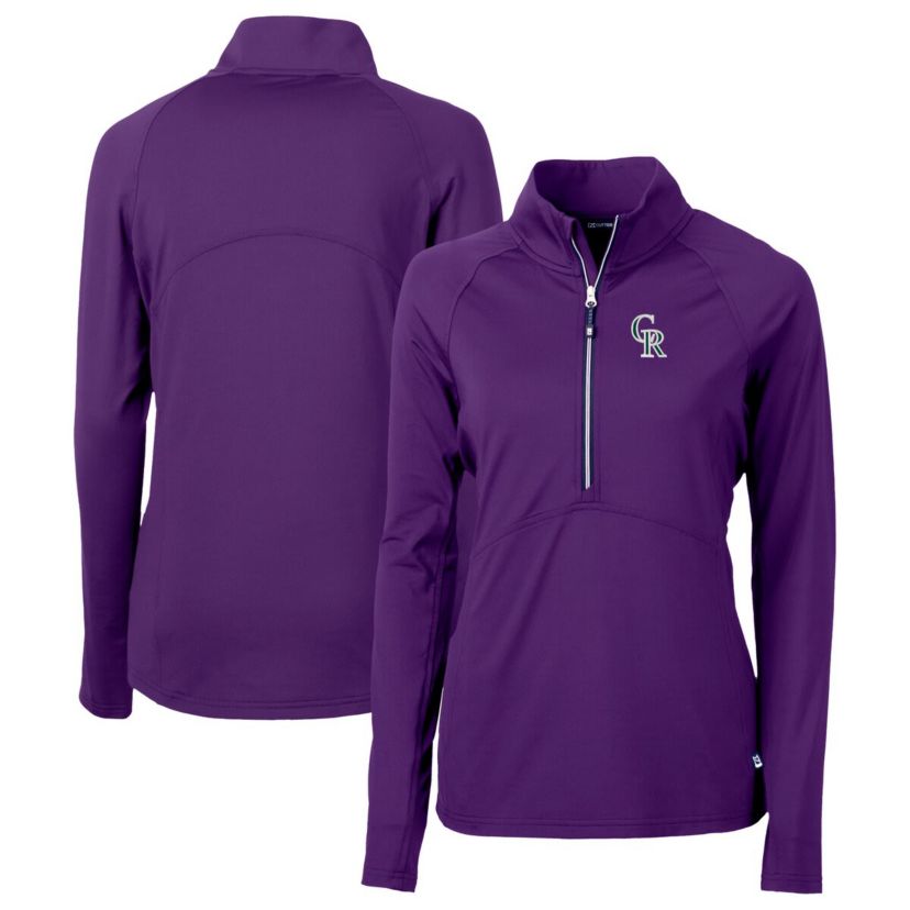 MLB Colorado Rockies City Connect Adapt Eco Knit Recycled Half-Zip Pullover Top