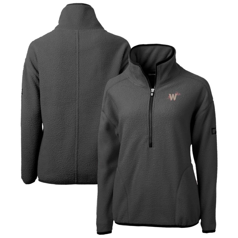 MLB Washington Nationals City Connect Cascade Eco Sherpa Half-Zip Pullover Jacket