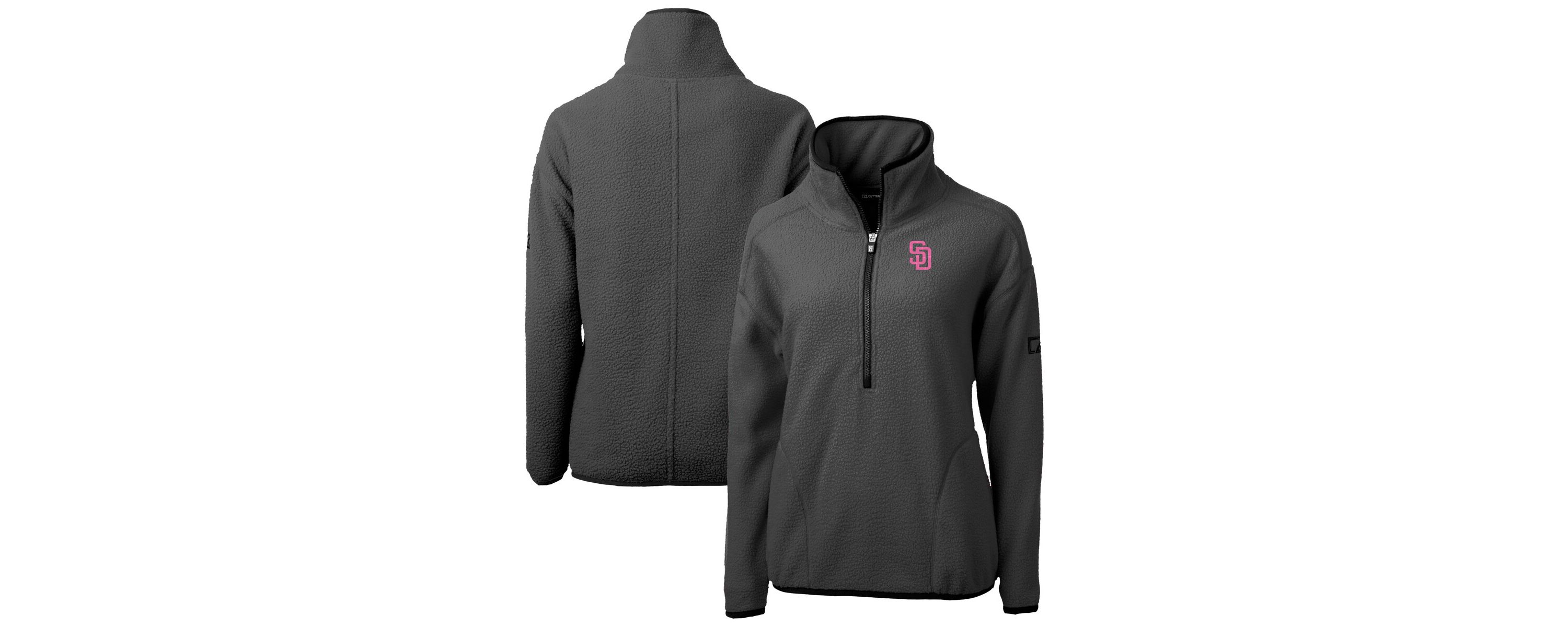 MLB San Diego Padres City Connect Cascade Eco Sherpa Half-Zip Pullover Jacket