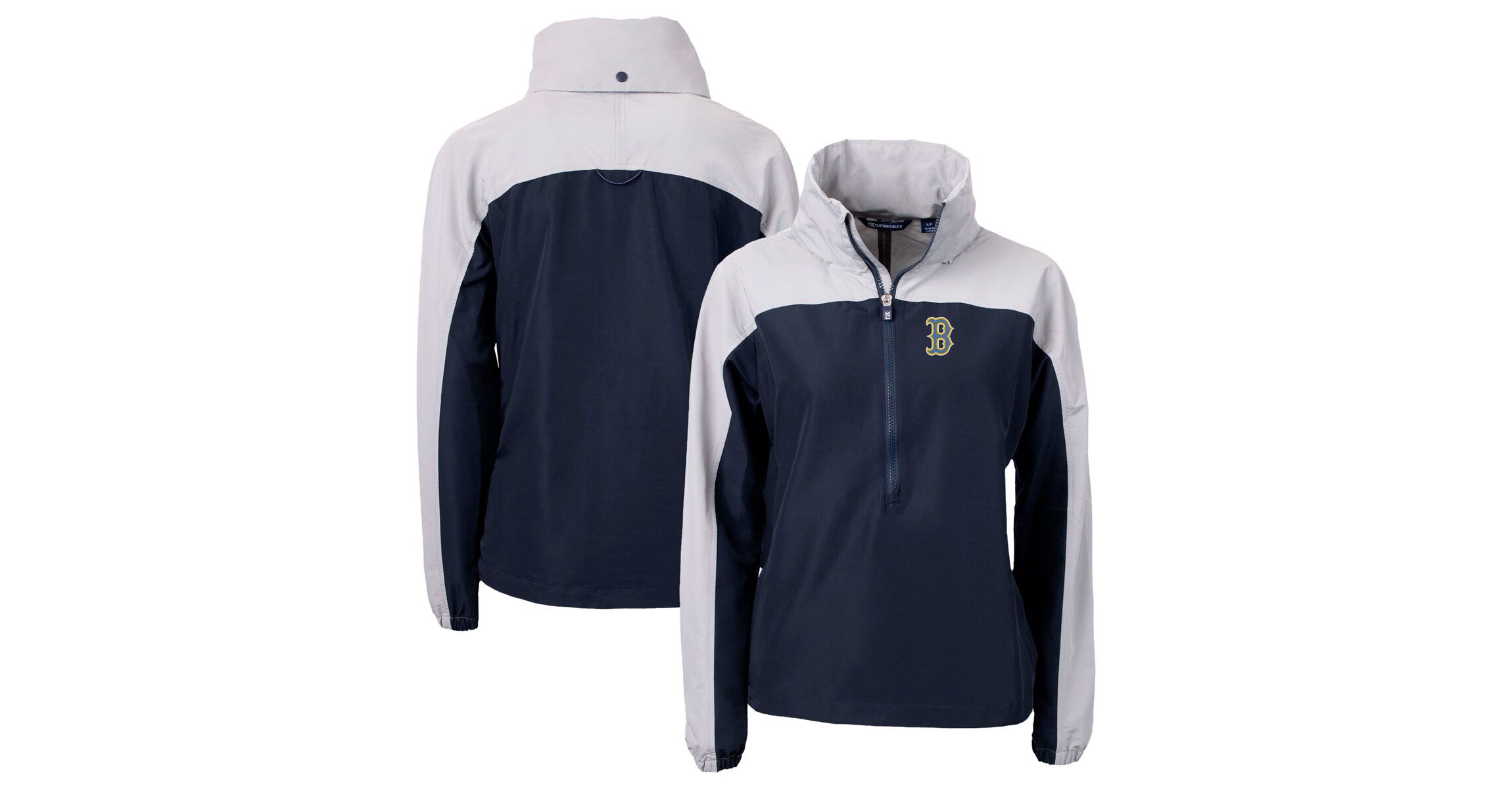 Boston Red Sox MLB Boston Sox City Connect Charter Eco Recycled Half-Zip Anorak Jacket
