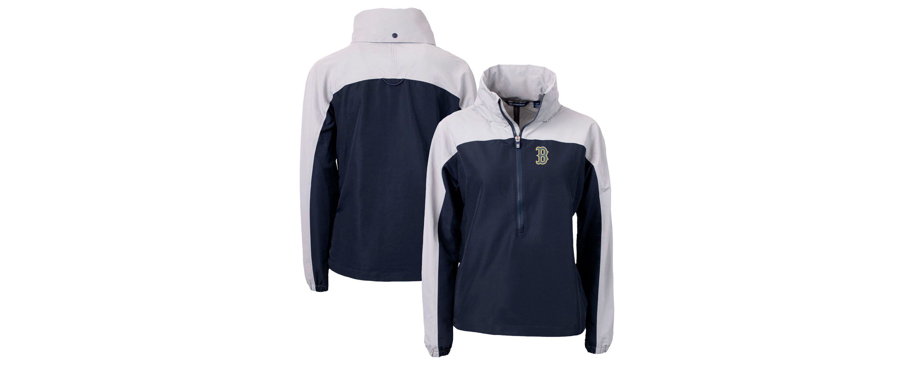 Boston Red Sox MLB Boston Sox City Connect Charter Eco Recycled Half-Zip Anorak Jacket