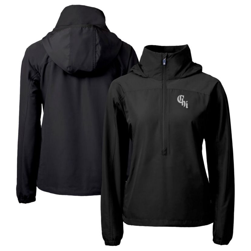 Chicago White Sox MLB Chicago Sox City Connect Charter Eco Recycled Half-Zip Anorak Jacket