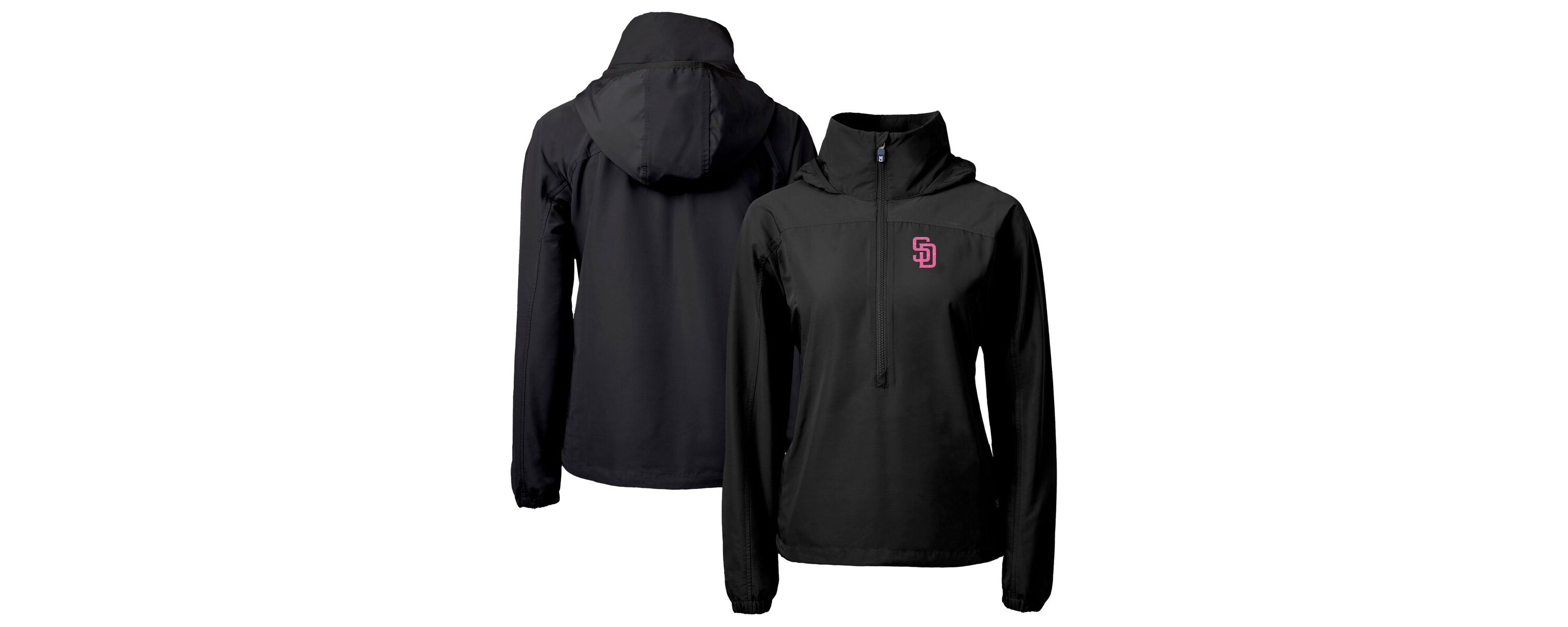MLB San Diego Padres City Connect Charter Eco Recycled Half-Zip Anorak Jacket