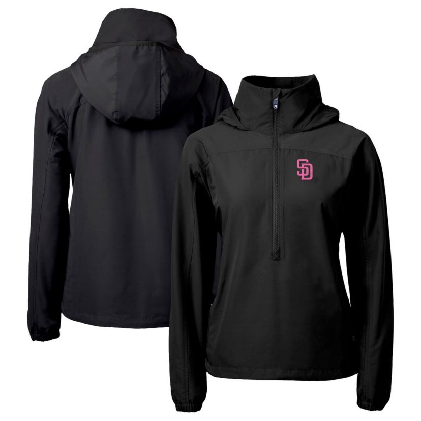 MLB San Diego Padres City Connect Charter Eco Recycled Half-Zip Anorak Jacket