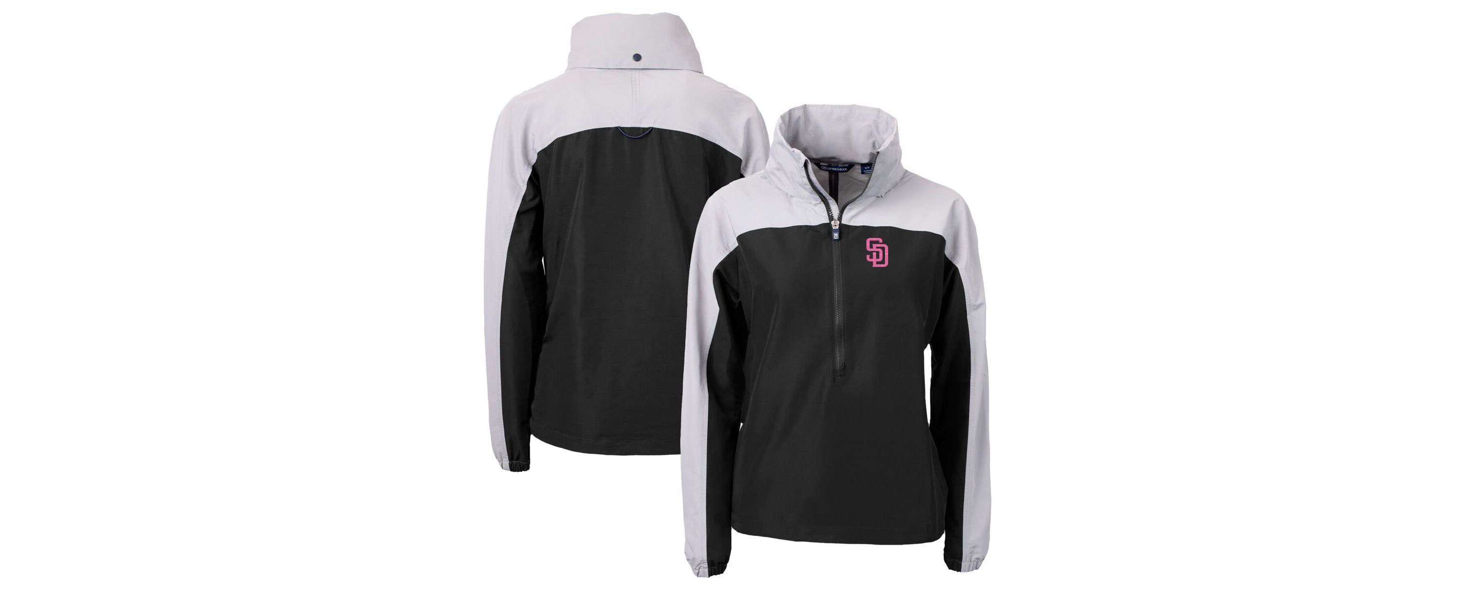 MLB San Diego Padres City Connect Charter Eco Recycled Half-Zip Anorak Jacket
