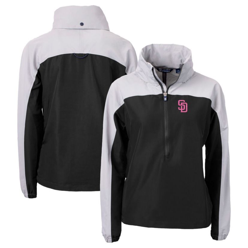 MLB San Diego Padres City Connect Charter Eco Recycled Half-Zip Anorak Jacket