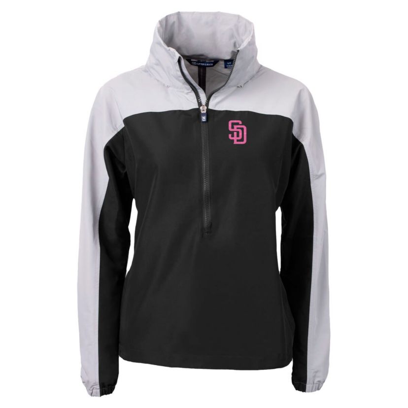 MLB San Diego Padres City Connect Charter Eco Recycled Half-Zip Anorak Jacket