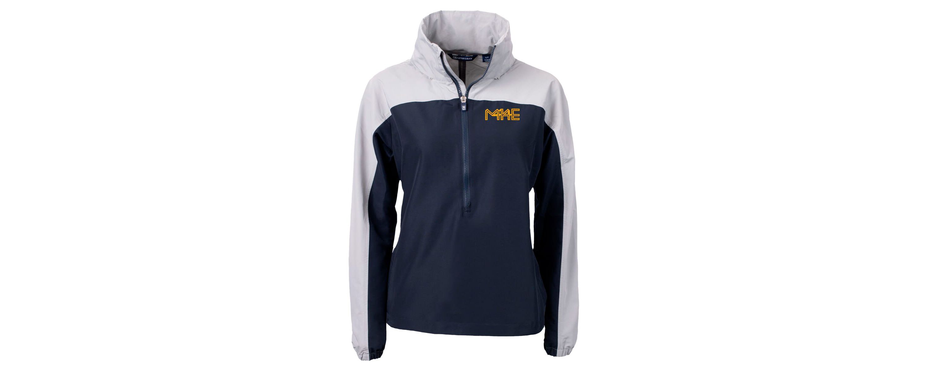MLB Milwaukee Brewers City Connect Charter Eco Recycled Half-Zip Anorak Jacket