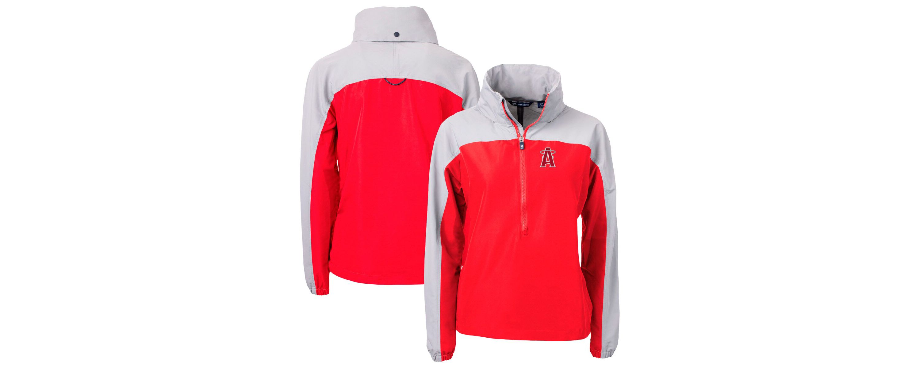 MLB Los Angeles Angels City Connect Charter Eco Recycled Half-Zip Anorak Jacket
