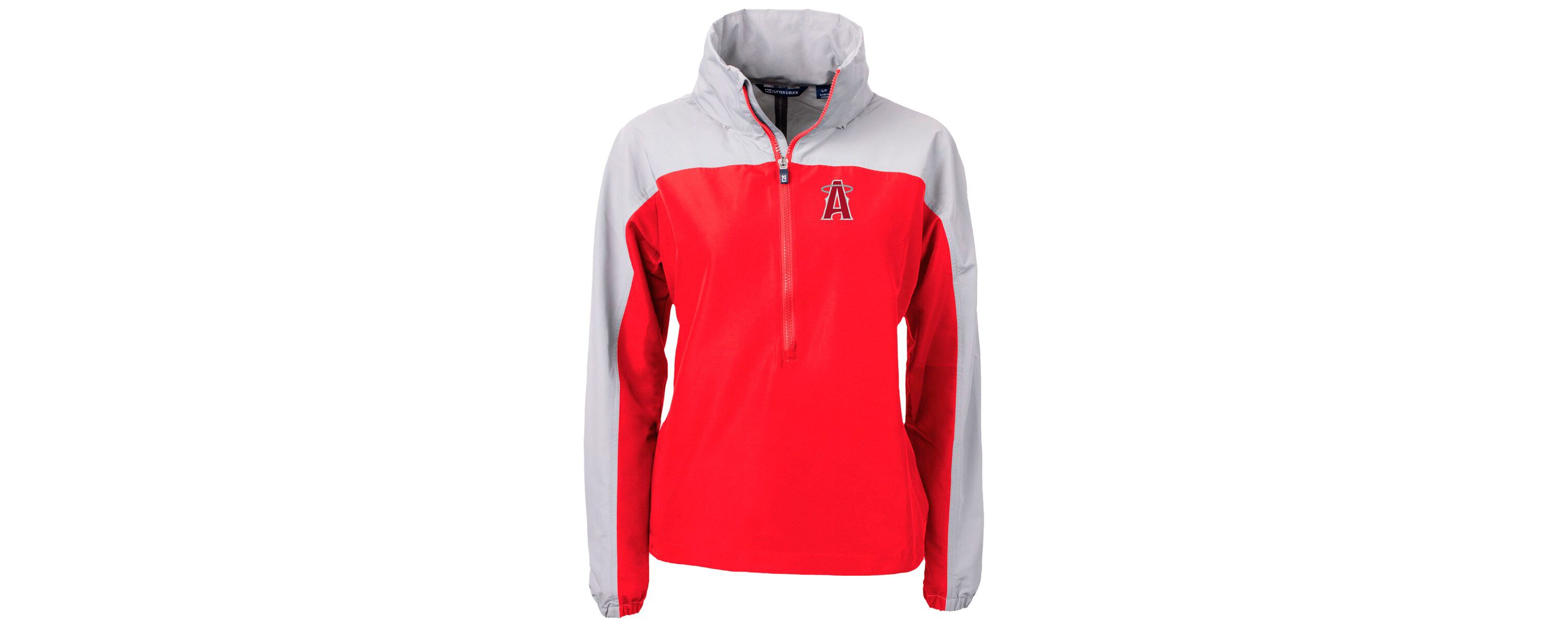 MLB Los Angeles Angels City Connect Charter Eco Recycled Half-Zip Anorak Jacket