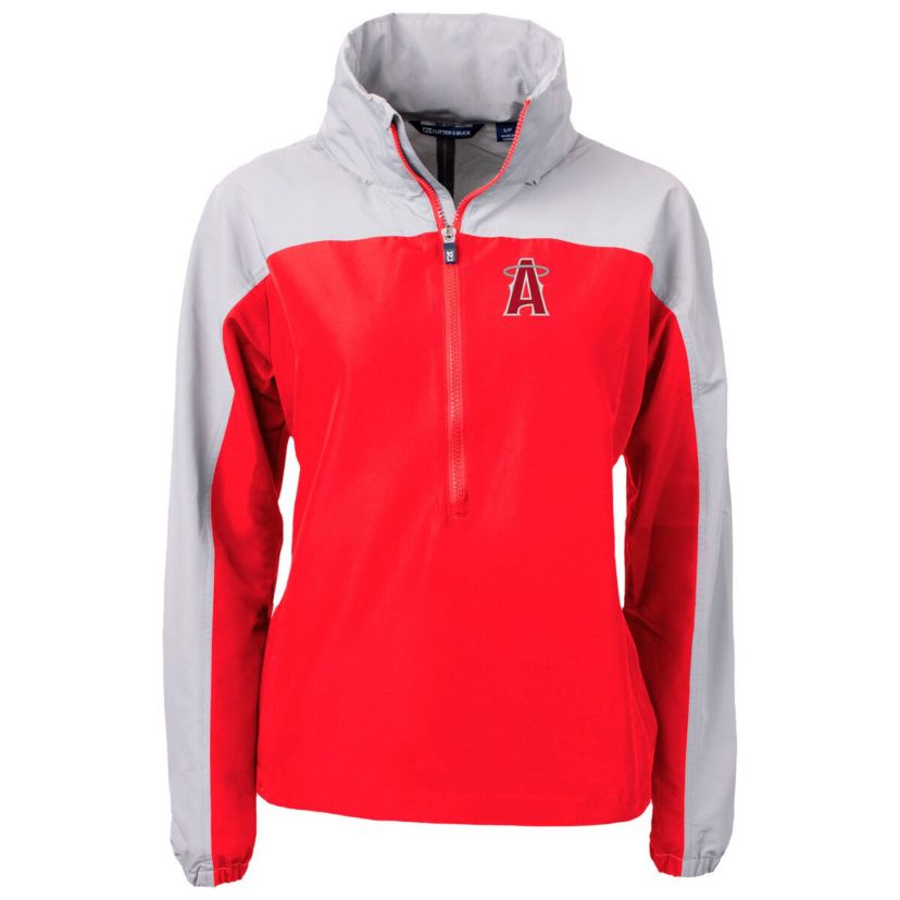 MLB Los Angeles Angels City Connect Charter Eco Recycled Half-Zip Anorak Jacket