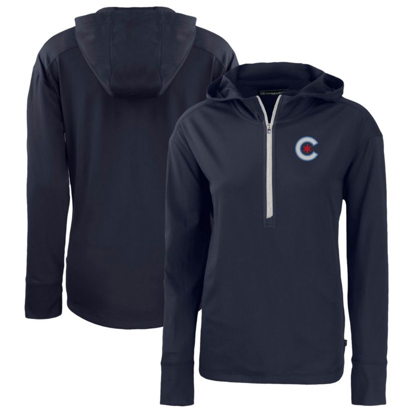 MLB Chicago Cubs City Connect Daybreak Eco Recycled Half-Zip Hoodie