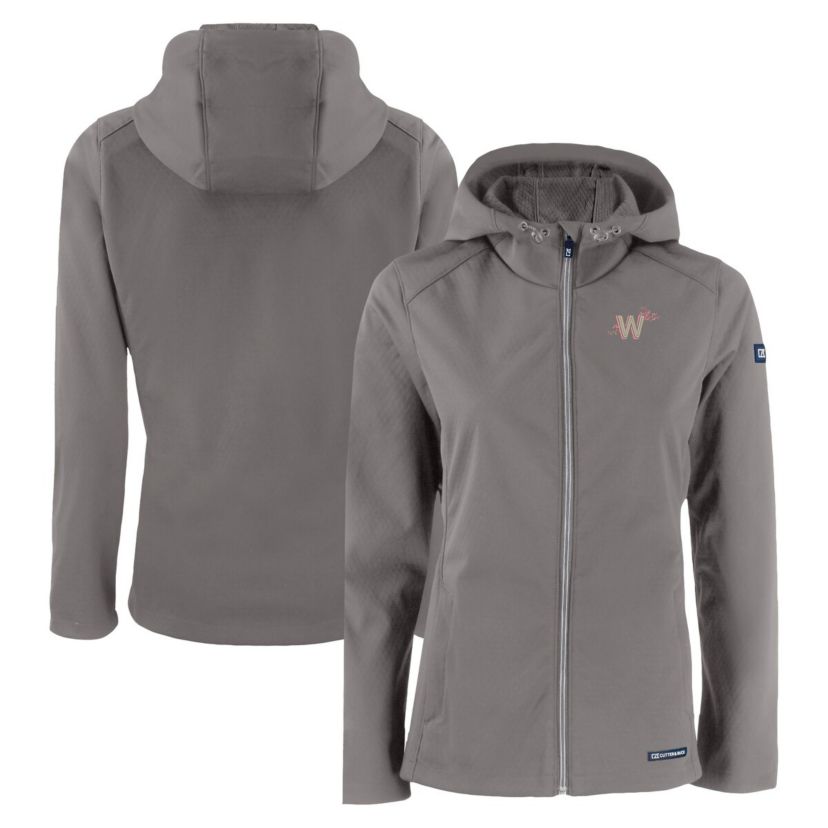 MLB Washington Nationals City Connect Evoke Eco Softshell Recycled Full-Zip Hoodie Jacket