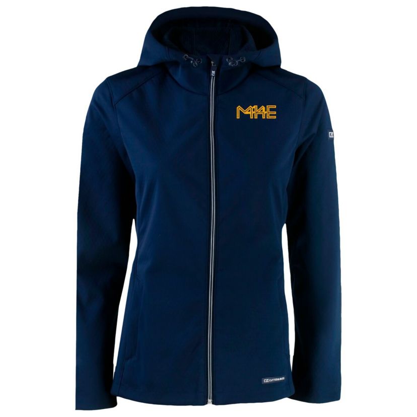 MLB Milwaukee Brewers City Connect Evoke Eco Softshell Recycled Full-Zip Hoodie Jacket