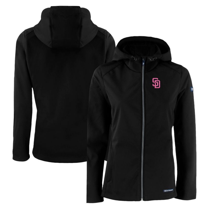 MLB San Diego Padres City Connect Evoke Eco Softshell Recycled Full-Zip Hoodie Jacket