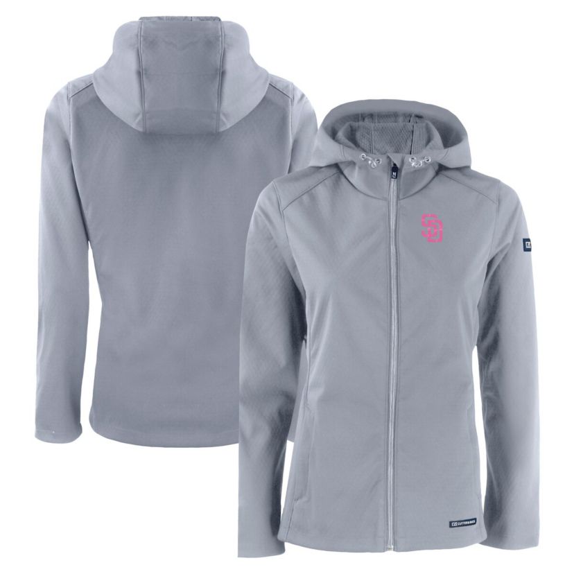 MLB San Diego Padres City Connect Evoke Eco Softshell Recycled Full-Zip Hoodie Jacket