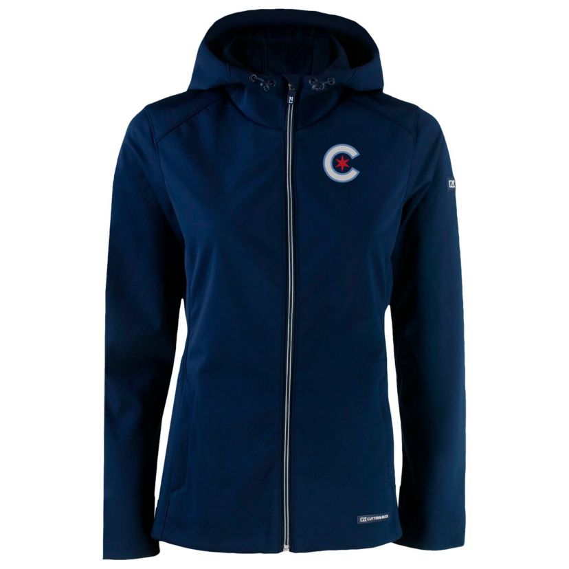 MLB Chicago Cubs City Connect Evoke Eco Softshell Recycled Full-Zip Hoodie Jacket
