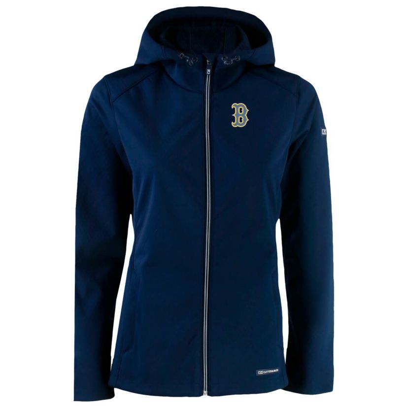 Boston Red Sox MLB Boston Sox City Connect Evoke Eco Softshell Recycled Full-Zip Hoodie Jacket