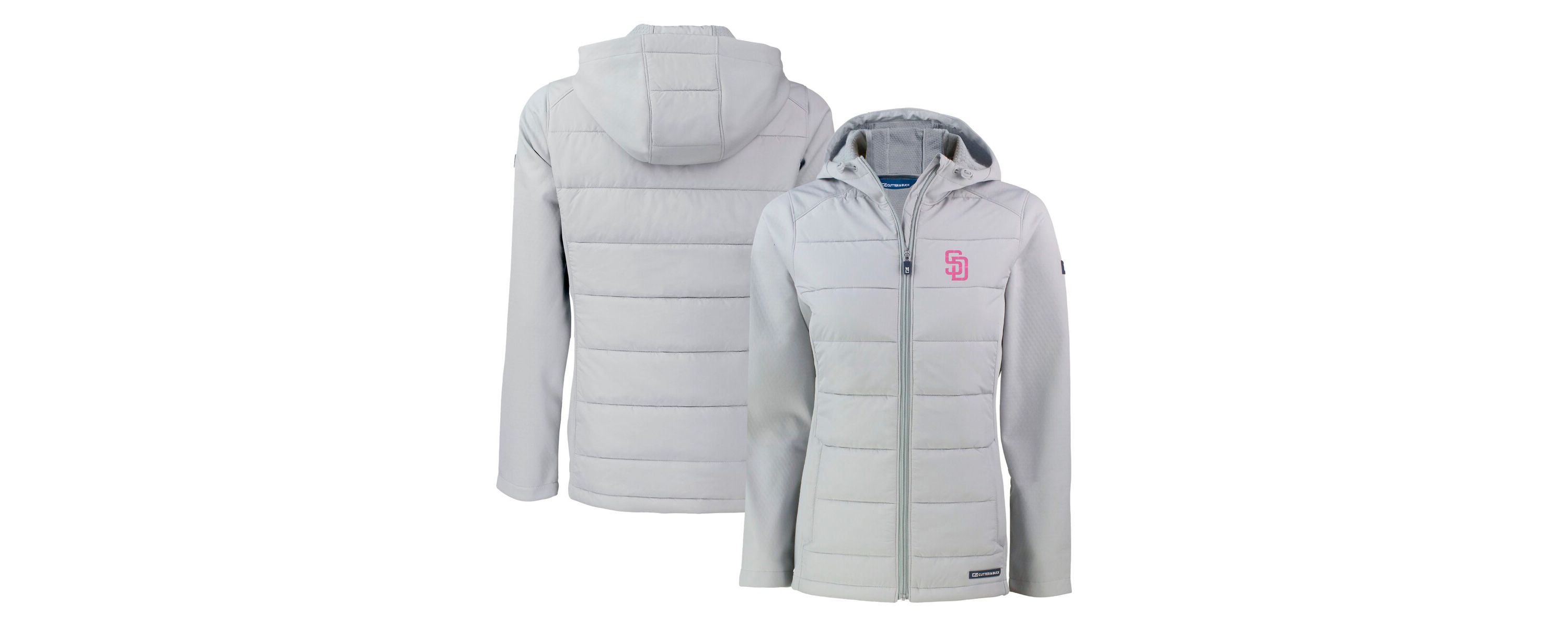 MLB San Diego Padres City Connect Evoke Hybrid Eco Softshell Recycled Full-Zip Hoodie Jacket