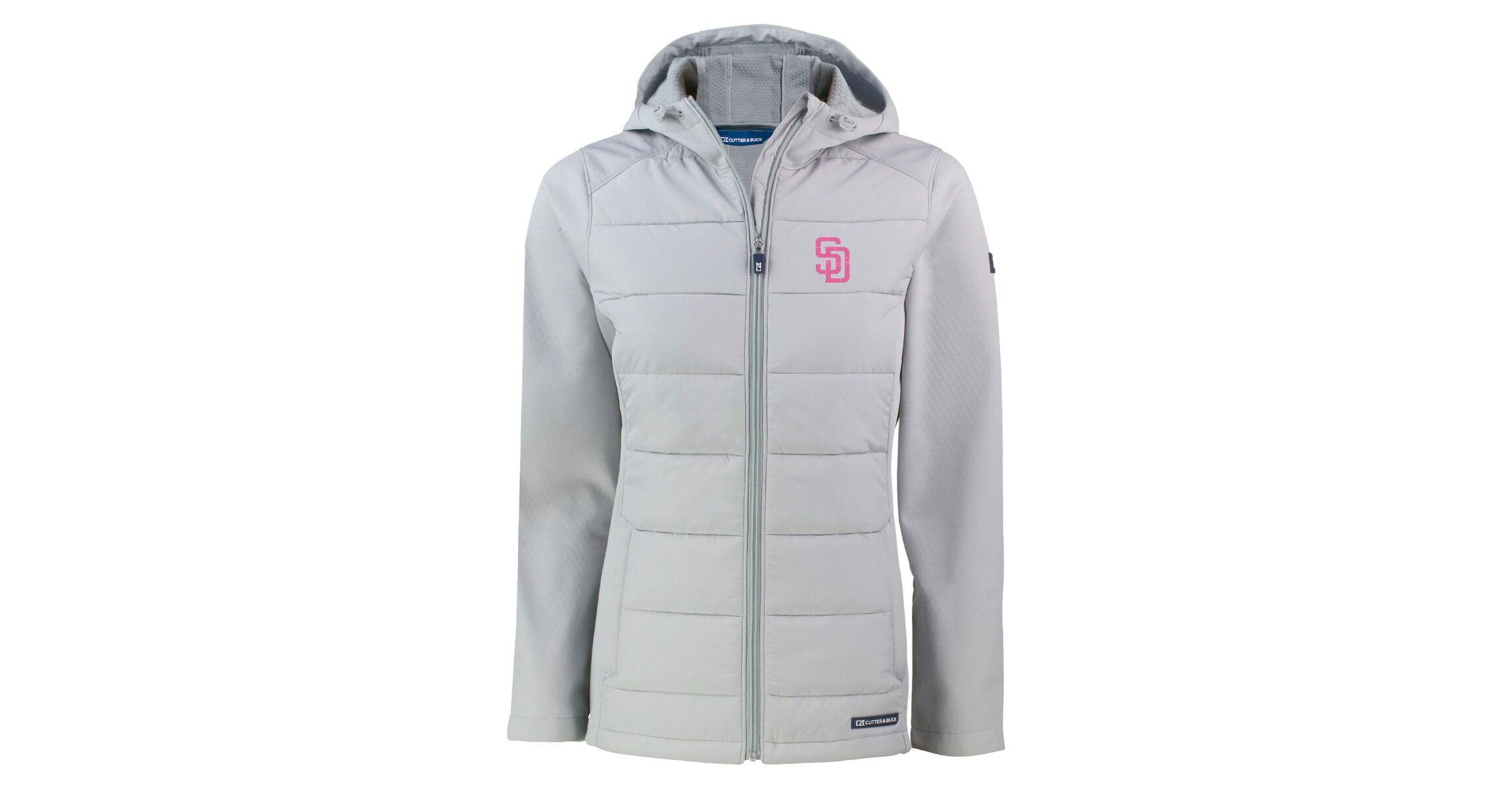 MLB San Diego Padres City Connect Evoke Hybrid Eco Softshell Recycled Full-Zip Hoodie Jacket