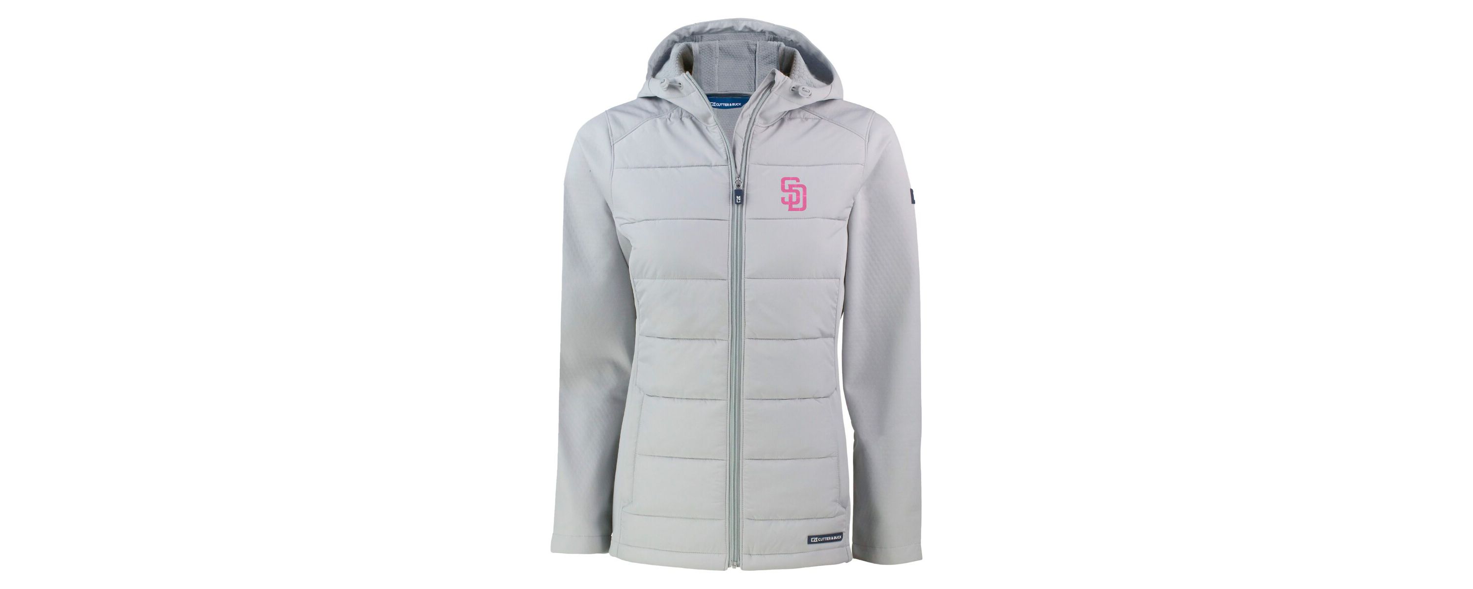 MLB San Diego Padres City Connect Evoke Hybrid Eco Softshell Recycled Full-Zip Hoodie Jacket