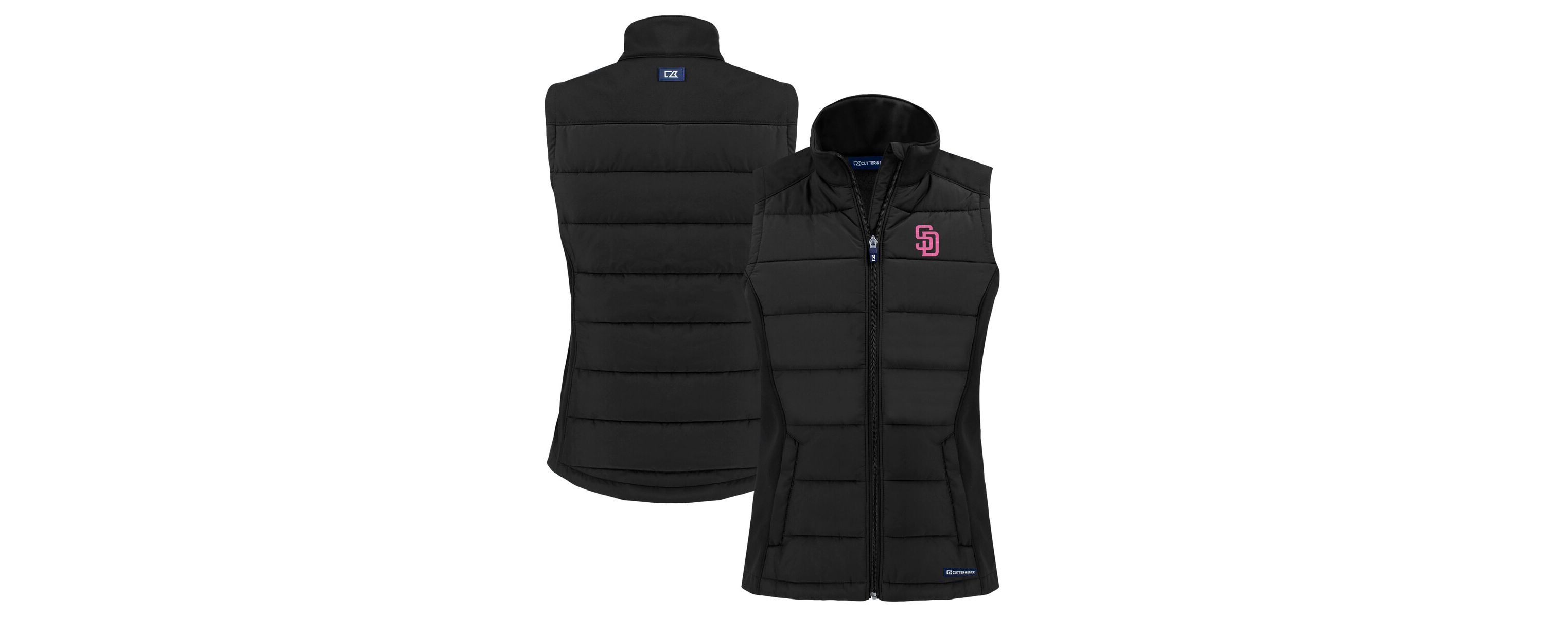 MLB San Diego Padres City Connect Evoke Hybrid Eco Softshell Recycled Full-Zip Vest