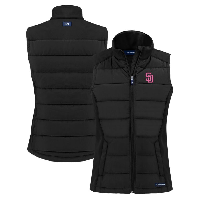 MLB San Diego Padres City Connect Evoke Hybrid Eco Softshell Recycled Full-Zip Vest