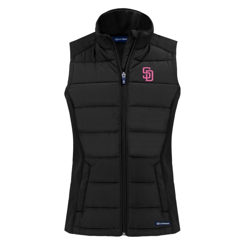 MLB San Diego Padres City Connect Evoke Hybrid Eco Softshell Recycled Full-Zip Vest