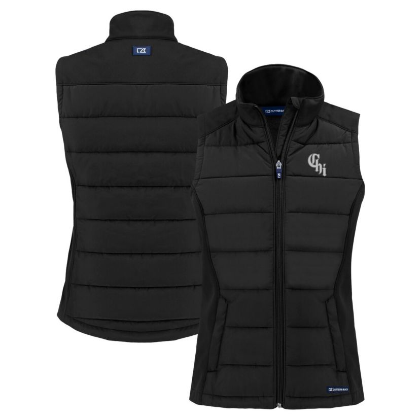 Chicago White Sox MLB Chicago Sox City Connect Evoke Hybrid Eco Softshell Recycled Full-Zip Vest