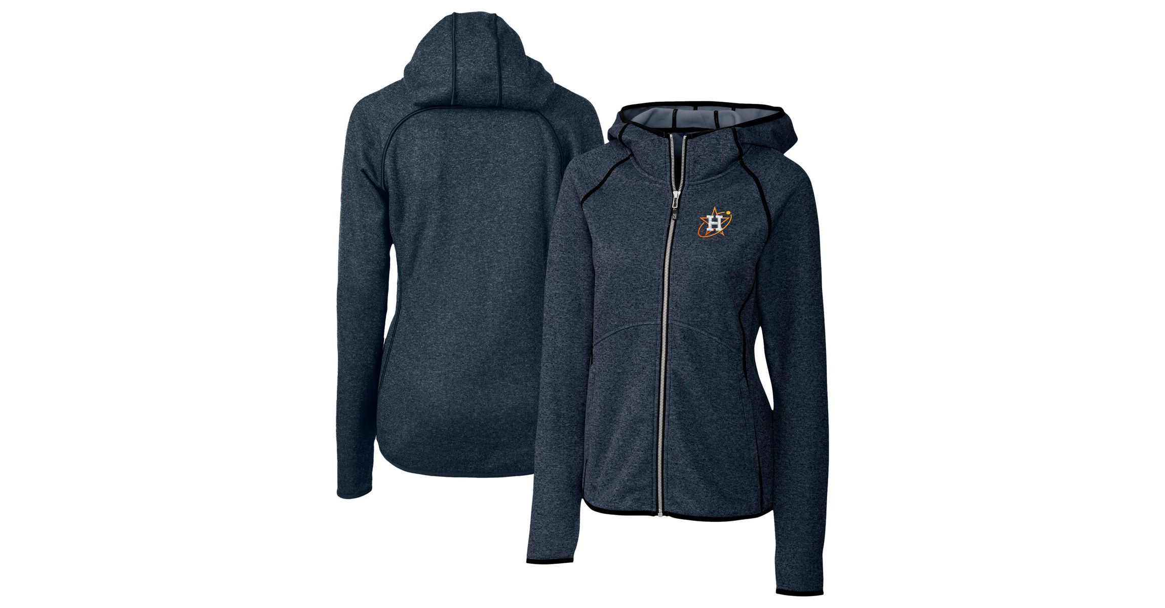 MLB Heather Houston Astros City Connect Mainsail Full-Zip Hooded Jacket