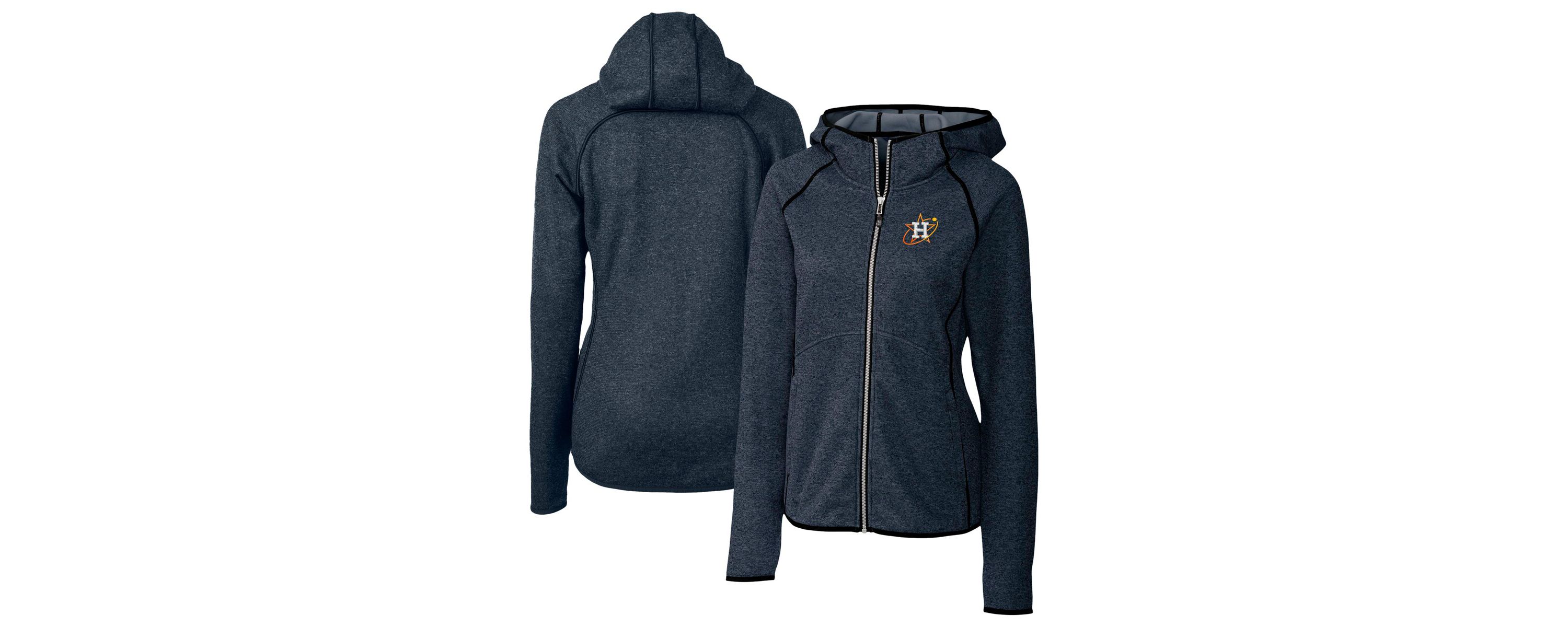 MLB Heather Houston Astros City Connect Mainsail Full-Zip Hooded Jacket