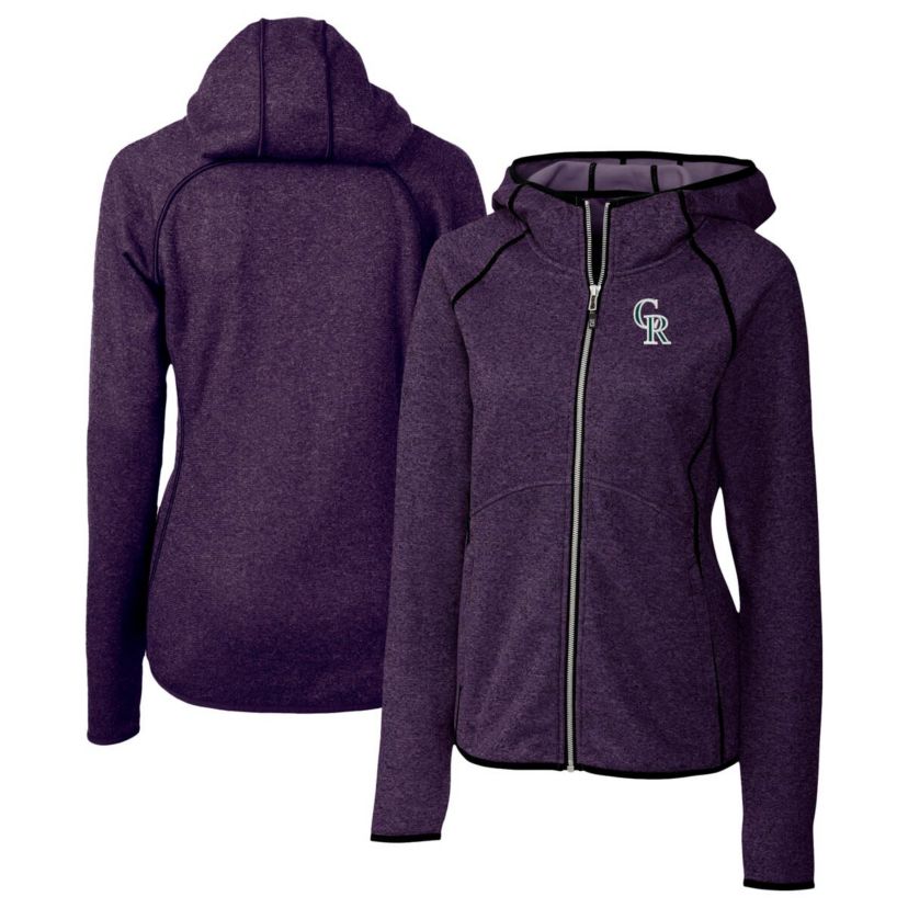 MLB Heather Colorado Rockies City Connect Mainsail Full-Zip Hooded Jacket