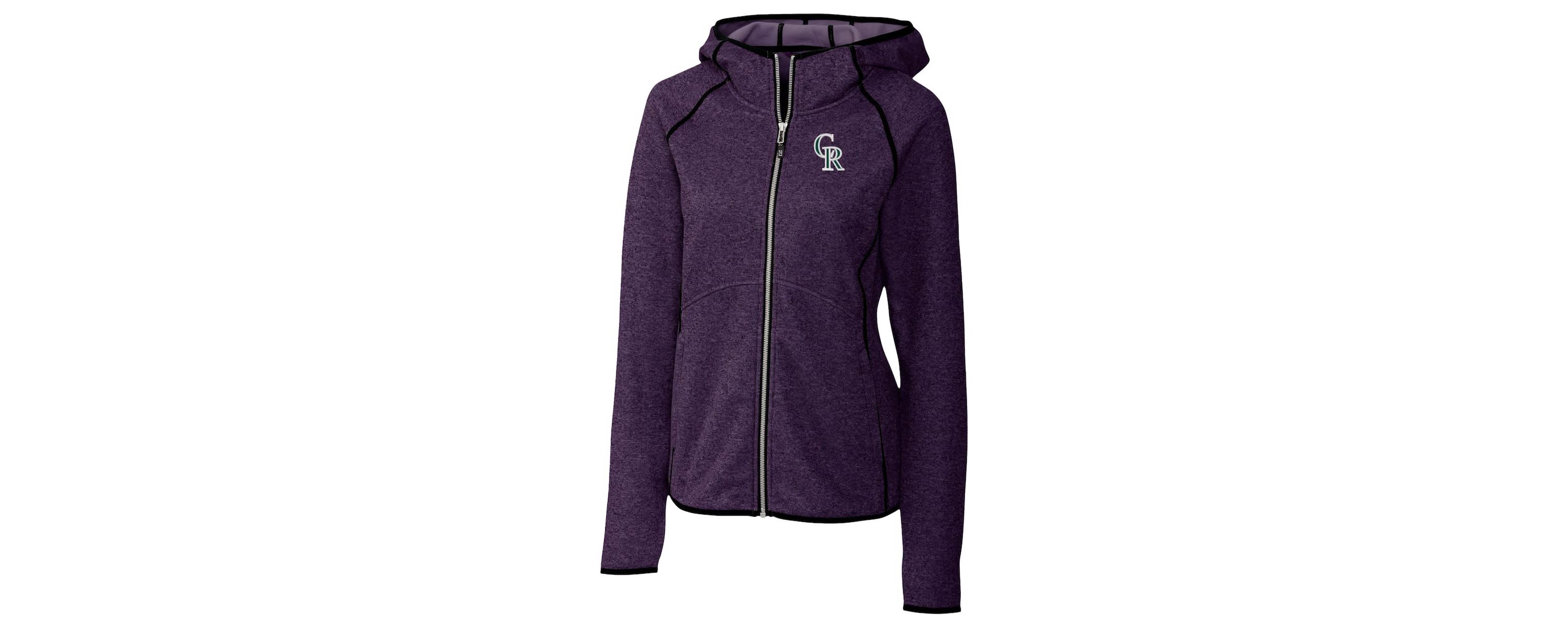 MLB Heather Colorado Rockies City Connect Mainsail Full-Zip Hooded Jacket
