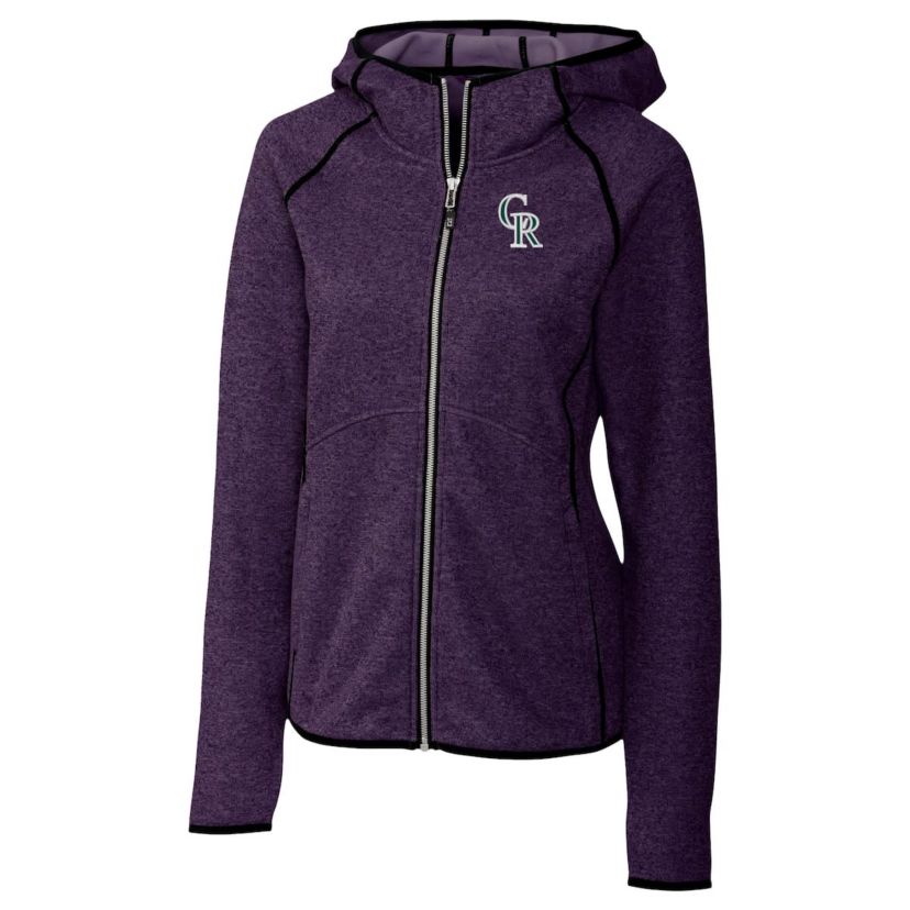MLB Heather Colorado Rockies City Connect Mainsail Full-Zip Hooded Jacket