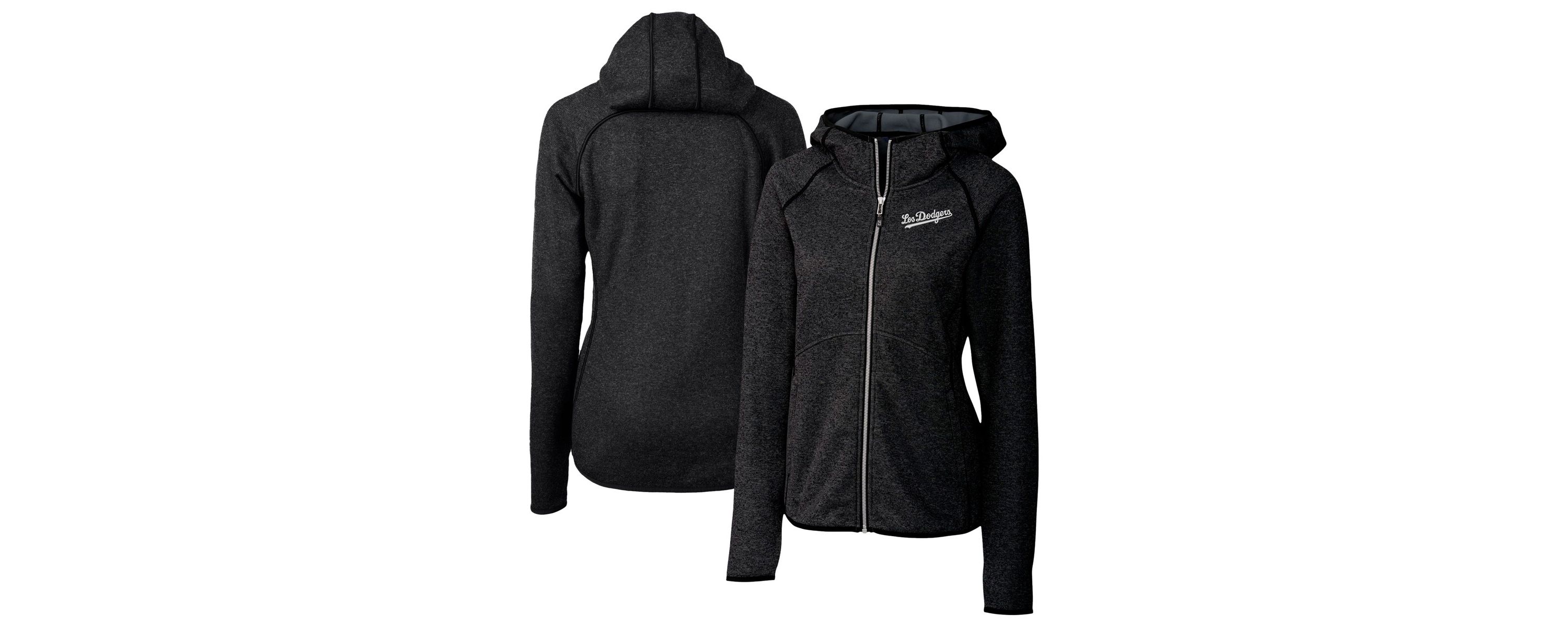 MLB Heather Los Angeles Dodgers City Connect Mainsail Full-Zip Hooded Jacket