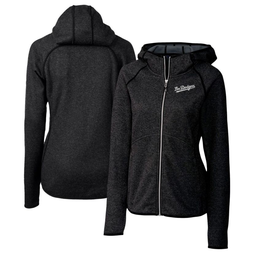 MLB Heather Los Angeles Dodgers City Connect Mainsail Full-Zip Hooded Jacket