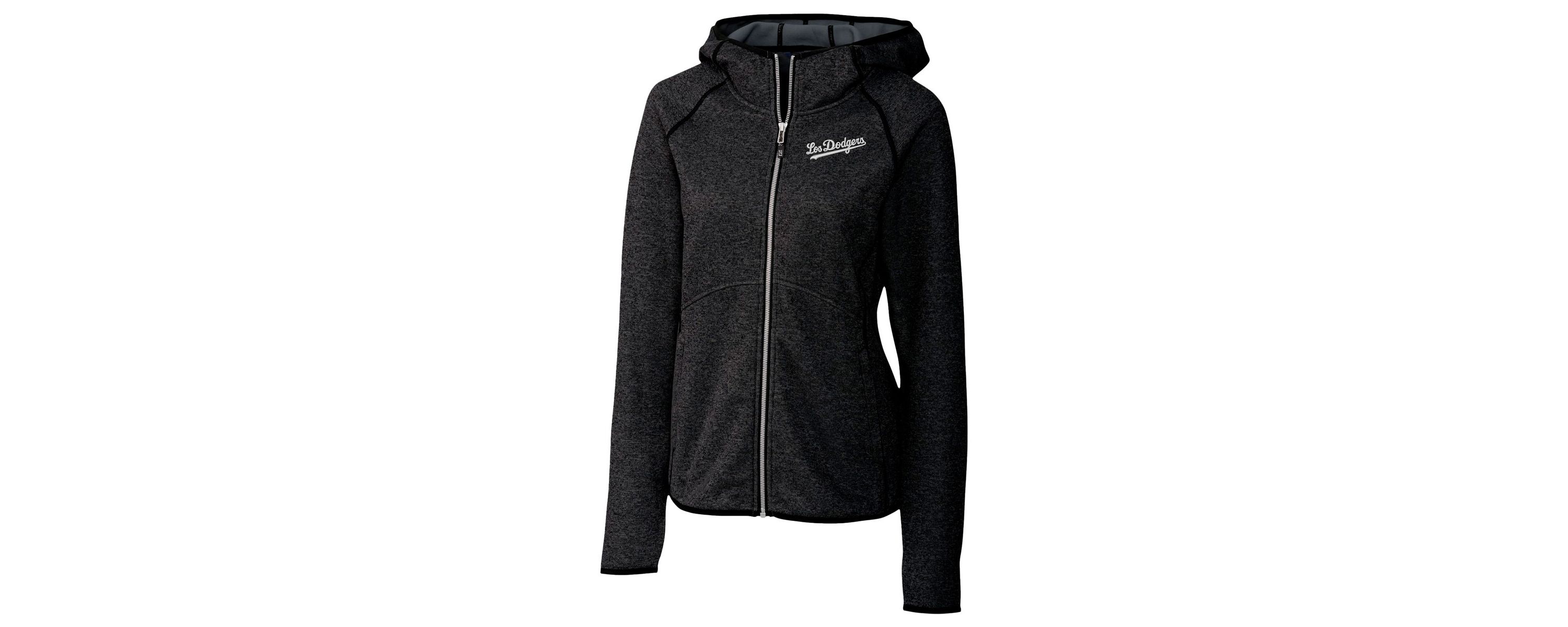 MLB Heather Los Angeles Dodgers City Connect Mainsail Full-Zip Hooded Jacket