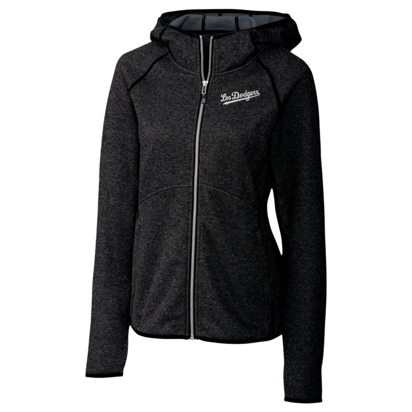 MLB Heather Los Angeles Dodgers City Connect Mainsail Full-Zip Hooded Jacket