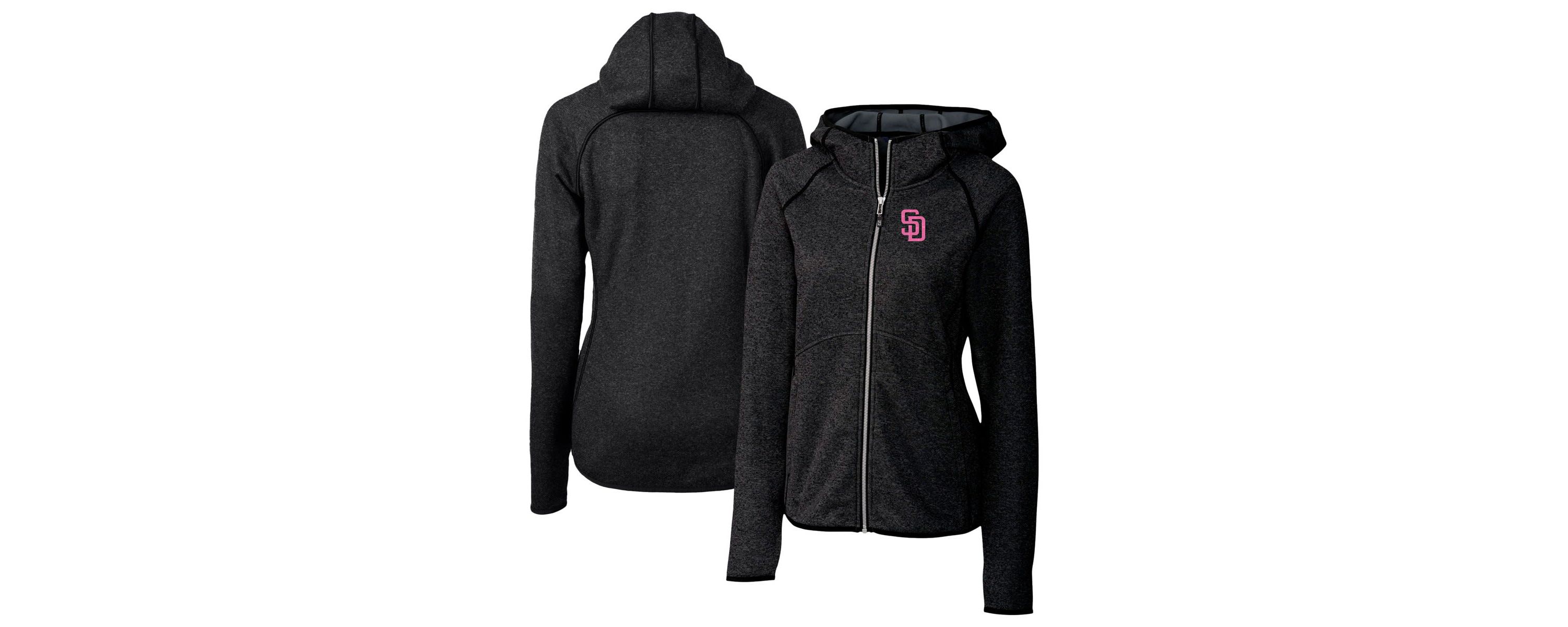 MLB Heather San Diego Padres City Connect Mainsail Full-Zip Hooded Jacket