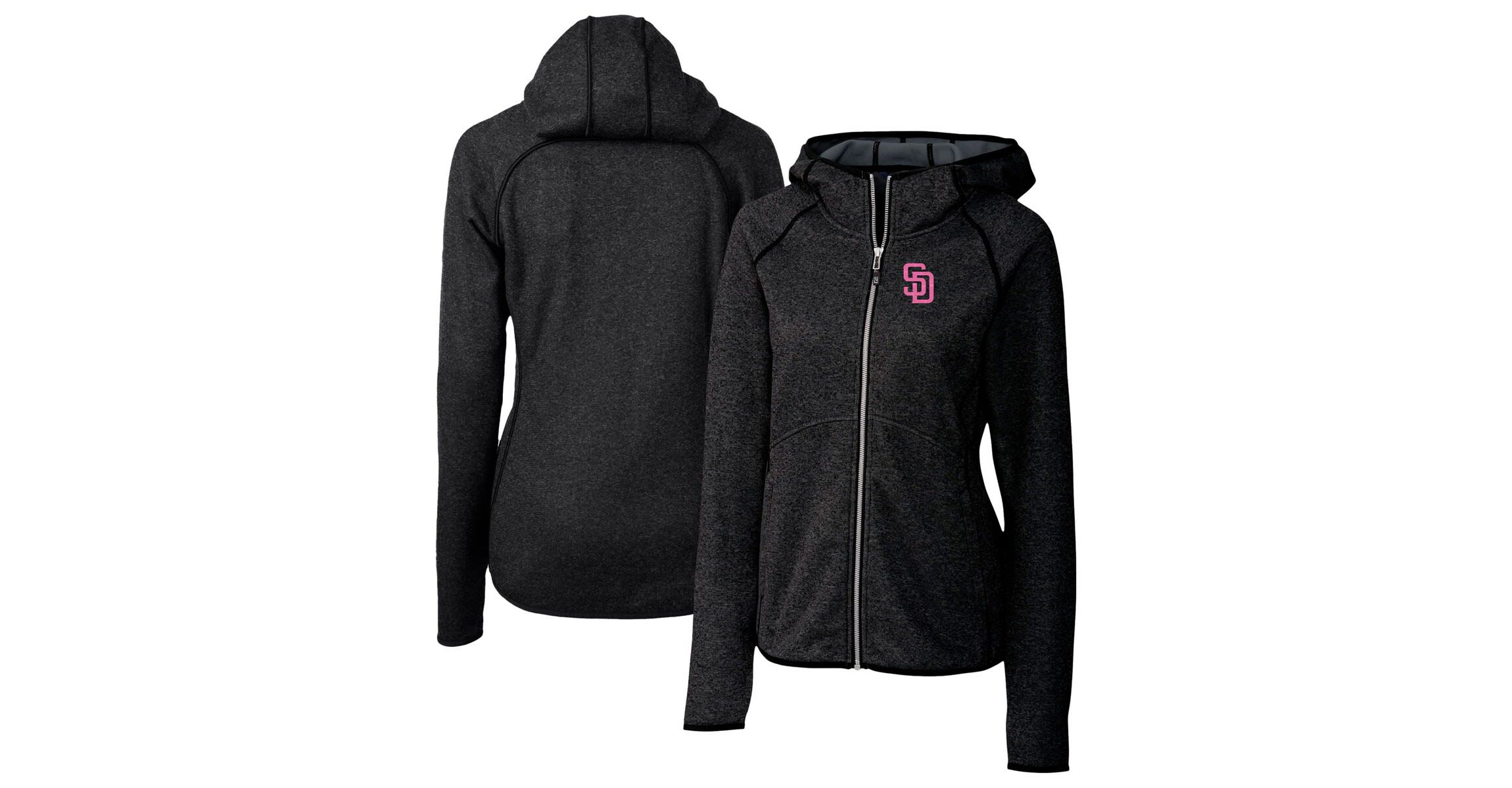 MLB Heather San Diego Padres City Connect Mainsail Full-Zip Hooded Jacket