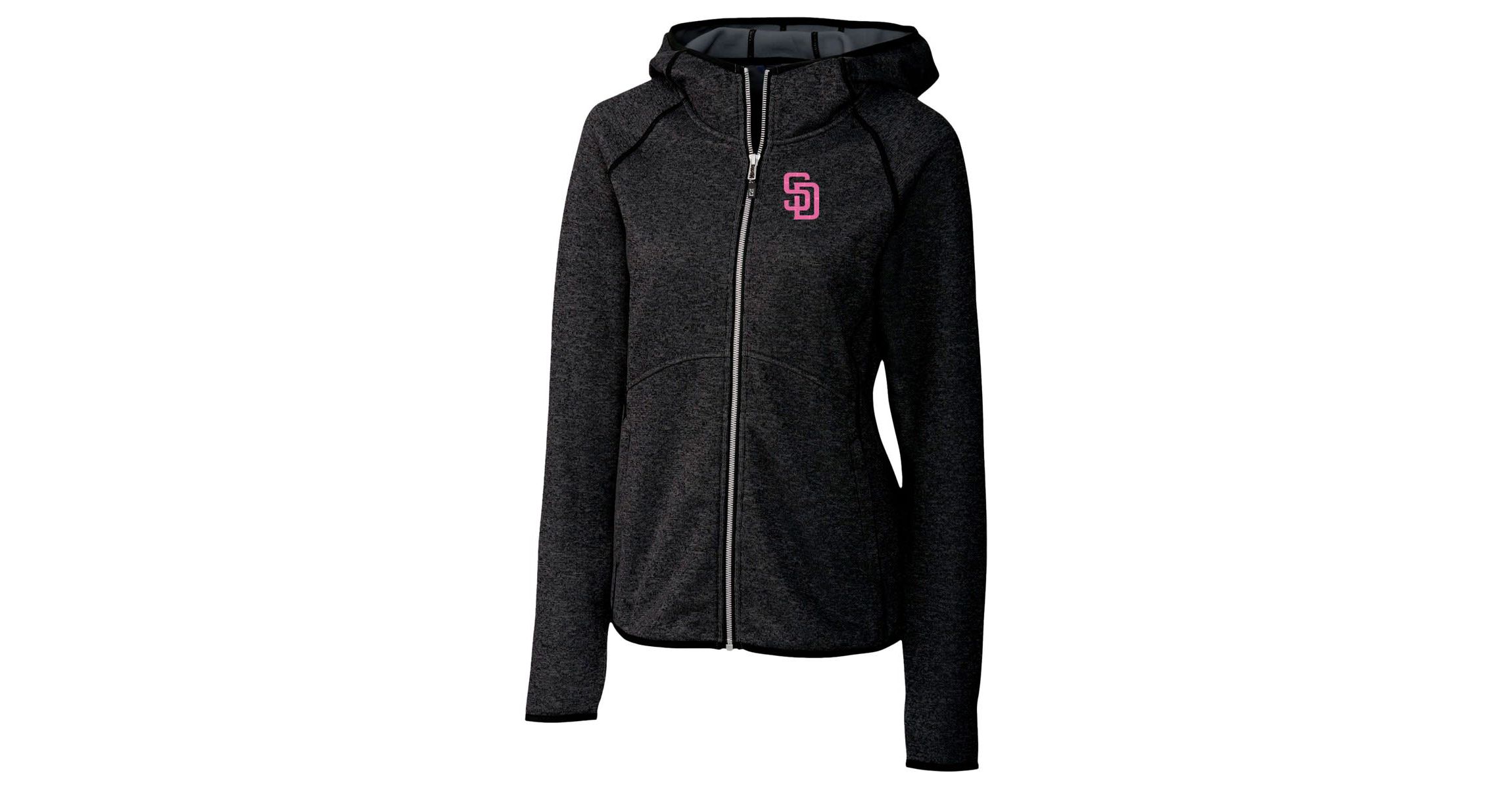 MLB Heather San Diego Padres City Connect Mainsail Full-Zip Hooded Jacket