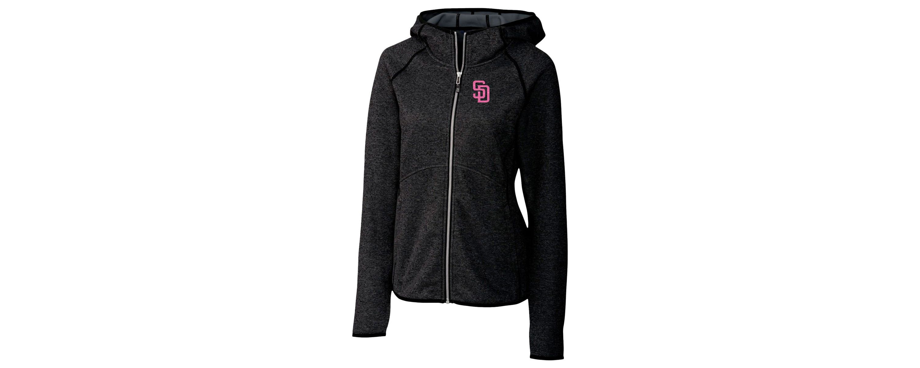 MLB Heather San Diego Padres City Connect Mainsail Full-Zip Hooded Jacket